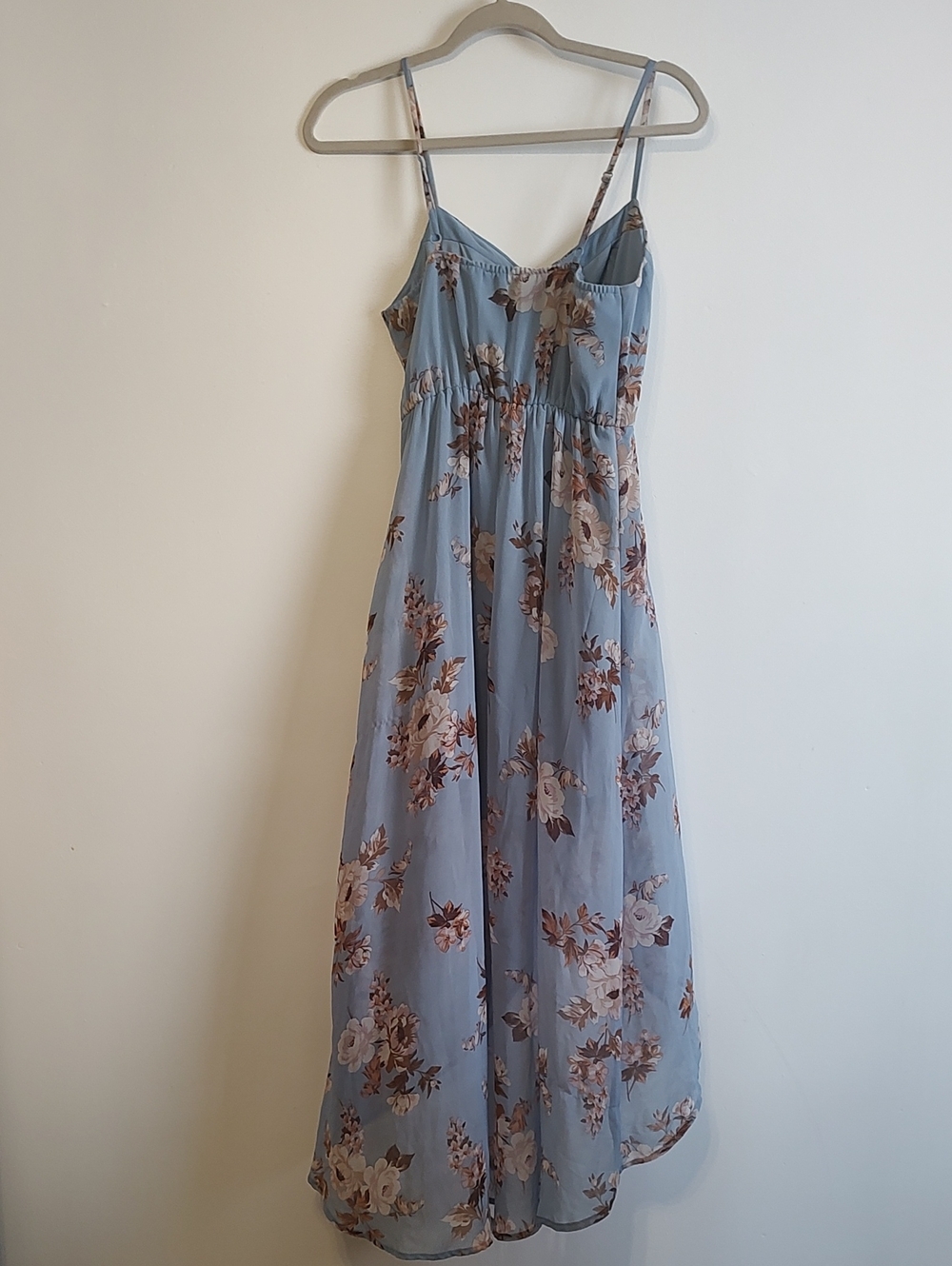 Lily Rose Hi-Low Flowy Spaghetti Strap Dress - Picture 3 of 7